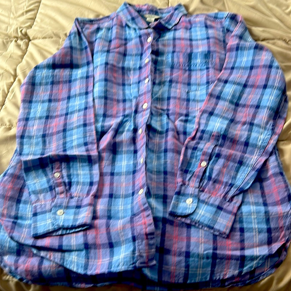 Llbean women’s plaid like new